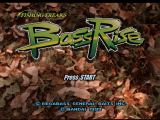 Bass Rise title screen for Playstation